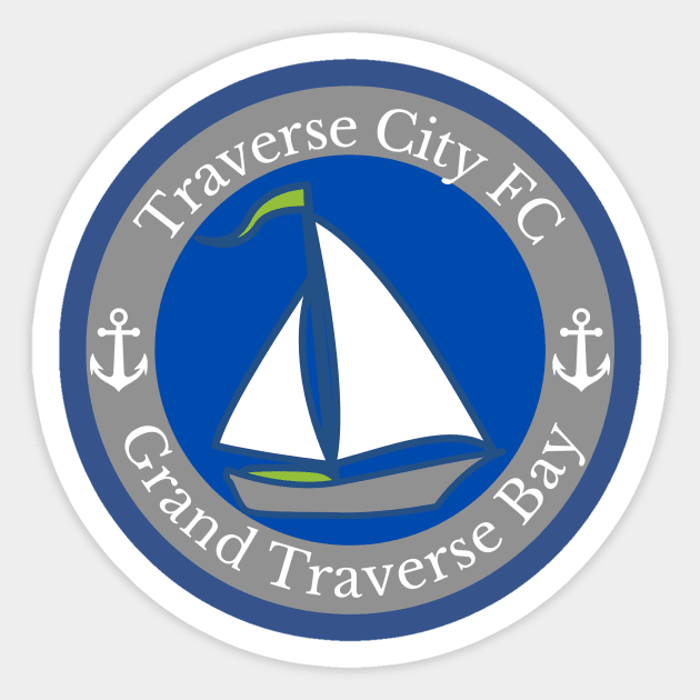 Traverse City FC Sticker by Great Lakes ShirtWorks